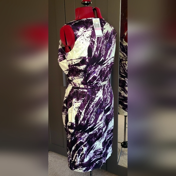 Purple paint print michael kors dress - Picture 4 of 6